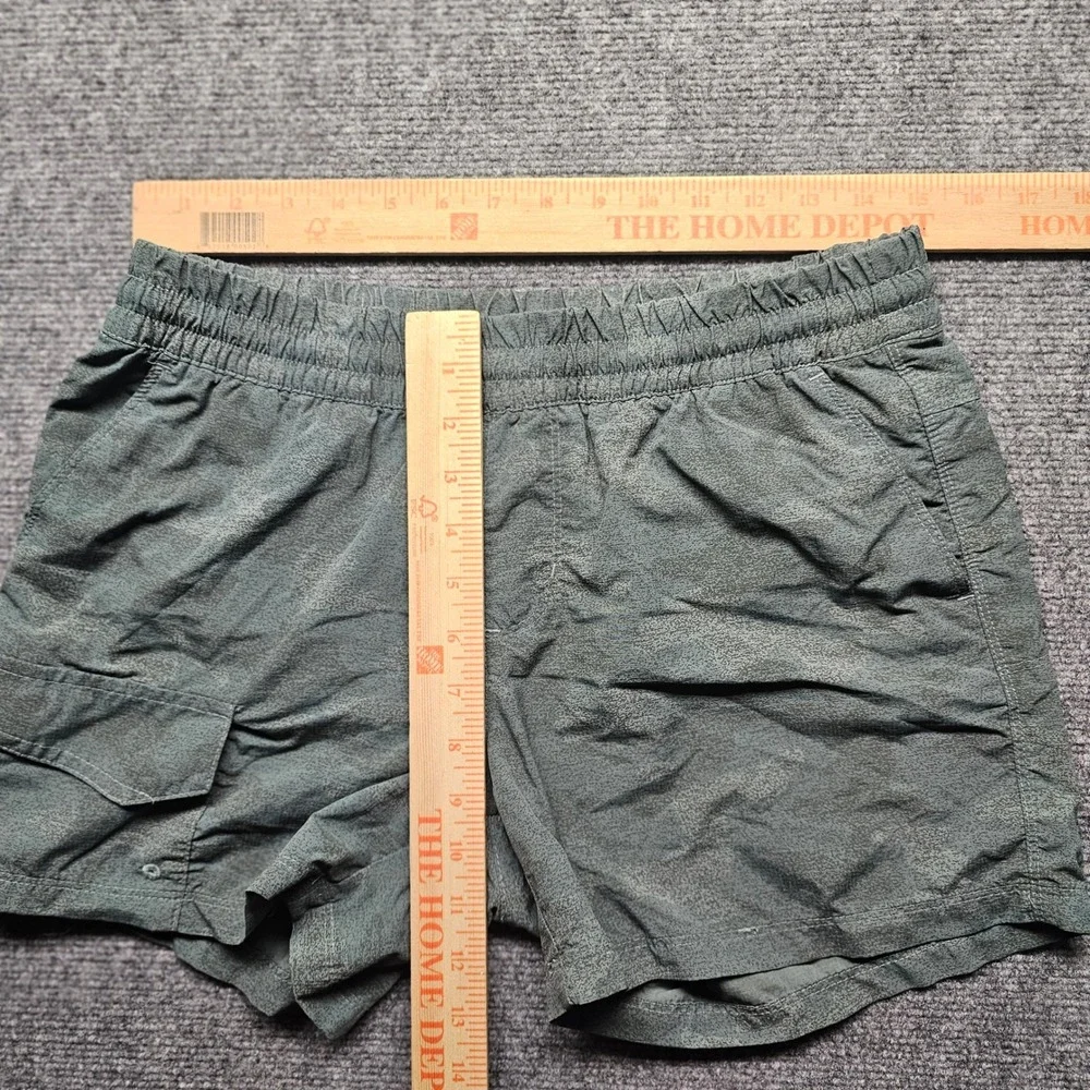 Columbia Mens Nylon Cargo Shorts Gray Print Mesh Lined AL1986 Size M 4L